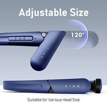 Mu6 Open-Ear Headphones Air Conduction Wireless Bluetooth Earphones for Cycling Workouts Running - 120° Adjustable Lightweight Painless Wearing -Bone Conduction Headphones Alternatives