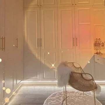 Sunset Projection Lamp,180 Degree Rotation Rainbow Projection Lamp USB Charging Lighting, Romantic Sunset Lamp for Self-Media Light, Romantic Family Atmosphere Light for Adults, Couples, Bedroom