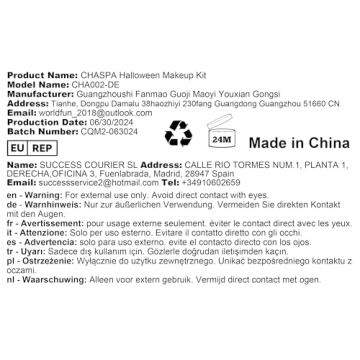 CHASPA Liquid Latex Special Effects Makeup Kit for Halloween