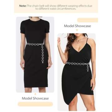 FIORETTO Chain Belt - Stylish Adjustable Waist Accessory