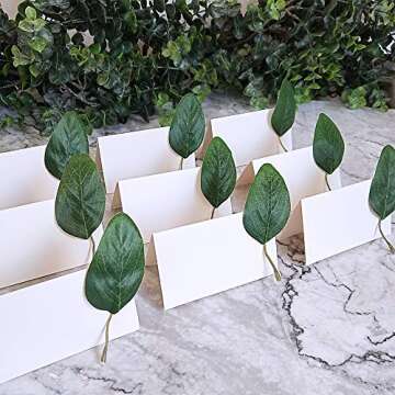 3 Pcs Fake Seeded Eucalyptus Leaves for Floral Decor