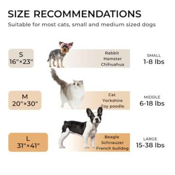 1 Pack 3 Calming Blankets Fluffy Premium Fleece Pet Blanket Soft Sherpa Throw for Dog Puppy Cat Beige Large (41" x31'')