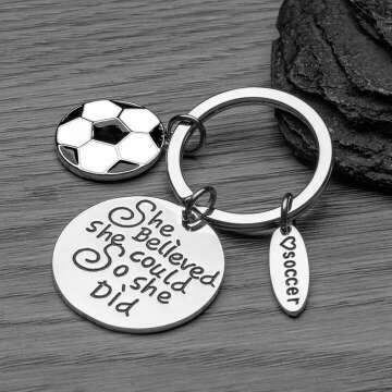 Inspiring Soccer Keychain for Players & Teams