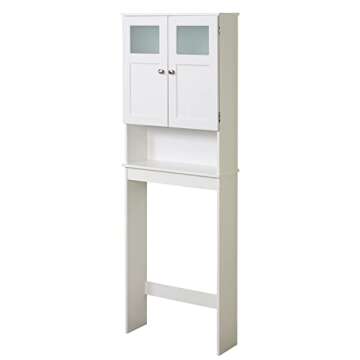 Stylish Zenna Home Over-the-Toilet Spacesaver for Storage
