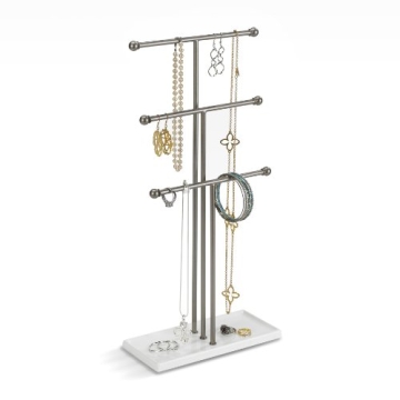 Umbra Trigem Hanging Jewelry Organizer - Tangle-Free Display & Storage