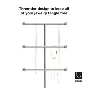 Umbra Trigem Jewelry Organizer Tangle-Free Necklace Display