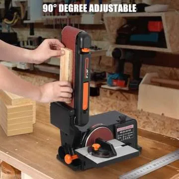 1/2HP Belt Sander with Adjustable Angle for Woodworking