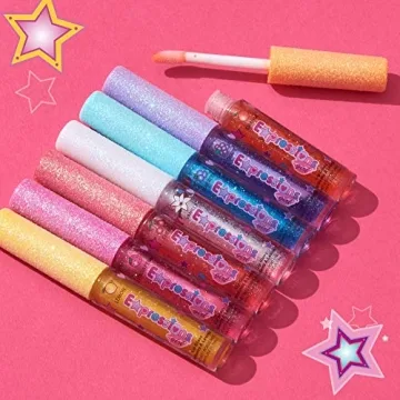 Fruity Flavored Lip Gloss Set for Kids & Teens