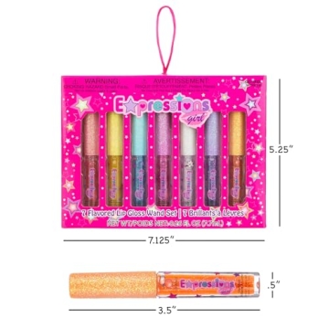 Fruity Flavored Lip Gloss Set for Kids & Teens
