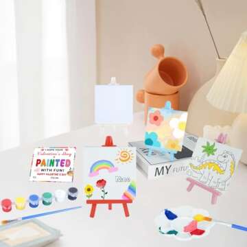 Valentines Day Gifts for Kids - Valentines Day Cards for Kids School - 20 Pack Watercolor Paint Set,...