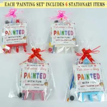 Valentine Acrylic Paint Set for Kids - 20 Pack Creative Kit