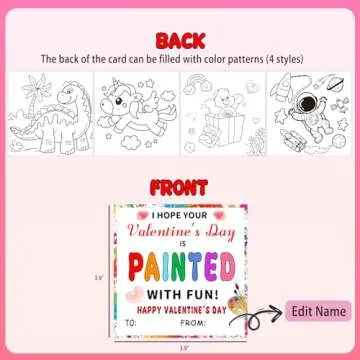Valentine Acrylic Paint Set for Kids - 20 Pack Creative Kit