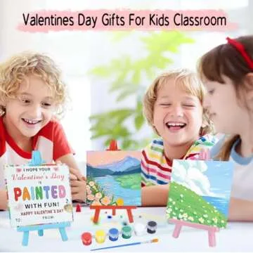 Valentine Acrylic Paint Set for Kids - 20 Pack Creative Kit