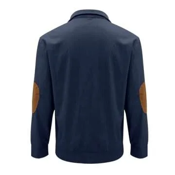 Stylish Men's Quarter Button Sweatshirt for Comfort
