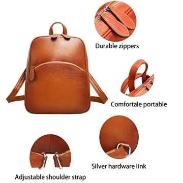 Stylish HESHE Leather Backpack for All Occasions