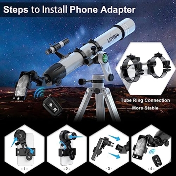 LUVONI 90mm Telescope for Adults - Ideal for Stargazing