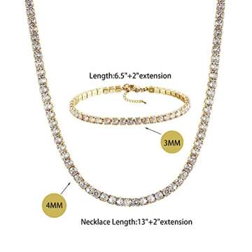 Tewiky Gold Necklace Set - Elegant Jewelry for Women