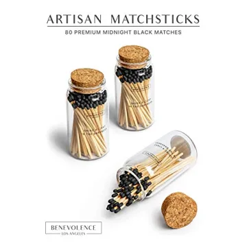 Benevolence LA Decorative Matches in Glass Jar for Candles