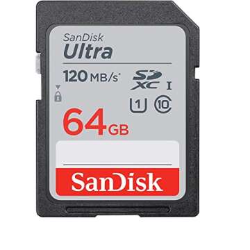 SanDisk 64GB SDXC SD Ultra Memory Card Works with Nikon D3500, D7500, D5600, D5200 Digital Camera Cl...