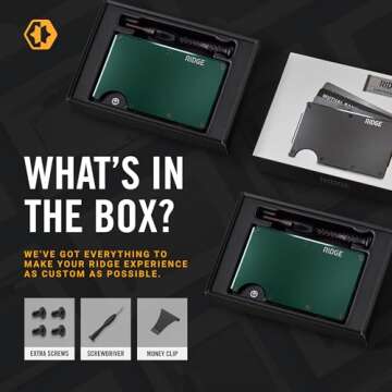 Ridge Slim Minimalist Wallet with RFID Protection