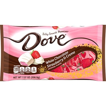 DOVE PROMISES White Chocolate Strawberries & Crème Candy