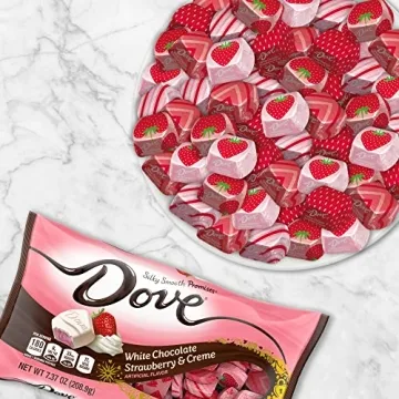 DOVE PROMISES White Chocolate Strawberries & Crème Candy