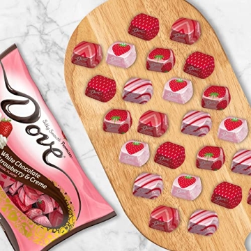 DOVE PROMISES White Chocolate Strawberries & Crème Candy