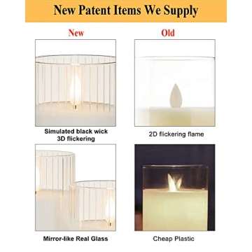 Flameless LED Candles with Remote | ANGELLOONG Set of 3