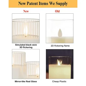 Flameless LED Candles with Remote | ANGELLOONG Set of 3