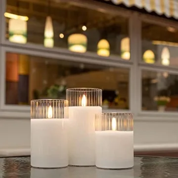 Flameless LED Candles with Remote | ANGELLOONG Set of 3