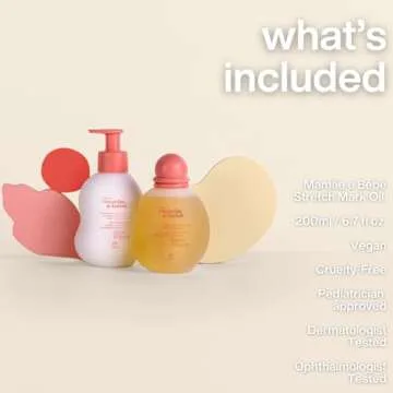 Natura Mamãe e Bebê - 100% Vegan Stretch Marks Oil - 6.7 fl oz