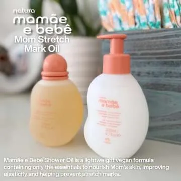 Natura Mamãe e Bebê - 100% Vegan Stretch Marks Oil - 6.7 fl oz