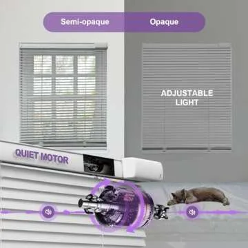Motorized Smart Blinds with Remote - Solar Power & Alexa Compatible