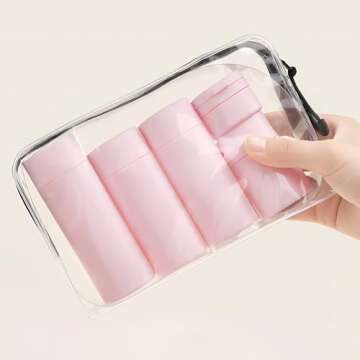 Travel Bottles for Toiletries, TSA Approved Leak Proof Set