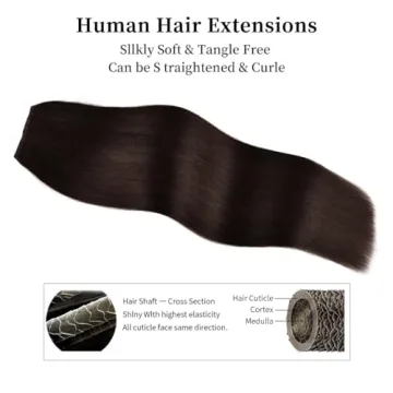 Winsky 20 Inch Clip-in Human Hair Extensions Remy Quality