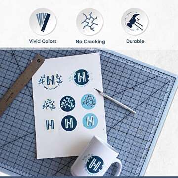 Hayes Paper, Waterslide Decal Paper for INKJET CLEAR 20 Sheets Premium Water-Slide Transfer Paper, A4 Size, 8.25 x 11.7 Inch