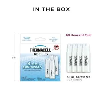 Thermacell Mosquito Repellent Refills; Compatible with Any Fuel-Powered Thermacell Repeller; Highly Effective, Long Lasting, No Spray or Mess; 15 Foot Zone of Mosquito Protection