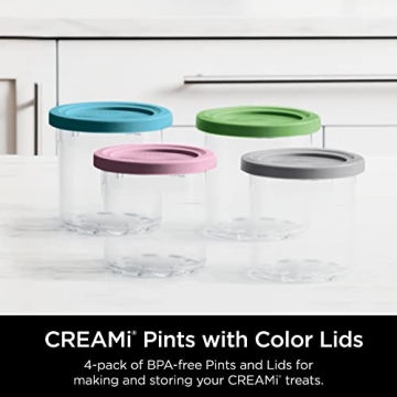 Ninja Creami Pints for Easy Frozen Treats - 4 Count
