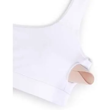 CRZ YOGA Women's Scoop Neck Bikini Top with Support