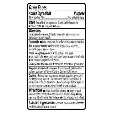 Amazon Basics 70% Ethyl Alcohol Antiseptic Pack of 12