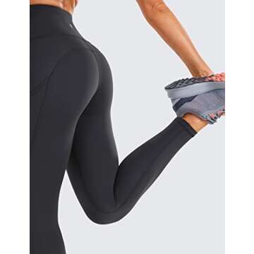 CRZ YOGA Women's Naked Feeling Workout Leggings 25 Inch