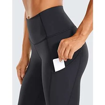 CRZ YOGA Women's Naked Feeling Workout Leggings 25 Inch