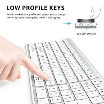 iClever BK10 Multi-Device Bluetooth Keyboard for Comfort