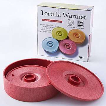 DOTERNITY Tortilla Warmer - Tortilla Server -Pancake Keeper -One Large & One Small Combination - Foo...