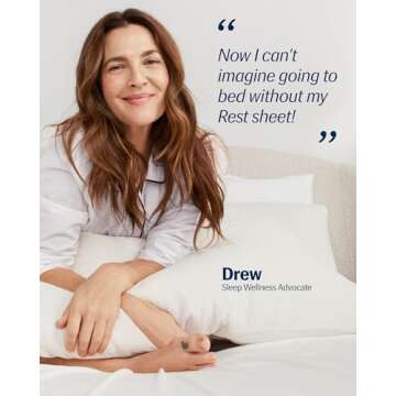 REST® Evercool®+ Cooling Sheet Set, King Size, Arctic White, Breathable Bed Sheets for Hot Sleeper...