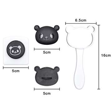 Hofumix Bento Accessories Sushi Mold Rice Ball Mold Sushi Shaper Kit Cartoon Panda Pattern Bento Nor...