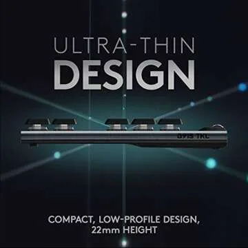 Logitech G915 TKL Tenkeyless Lightspeed RGB Mechanical Gaming Keyboard, Low Profile Switch Options, LIGHTSYNC RGB, Advanced Wireless and Bluetooth Support - Tactile (Renewed)