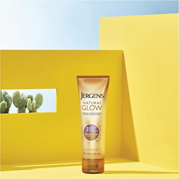 Jergens Natural Glow 3-Day Tanner, Streak-Free Moisturizer