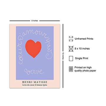 Minimalist Matisse Wall Art & Decor for All Spaces - 8x10 Print