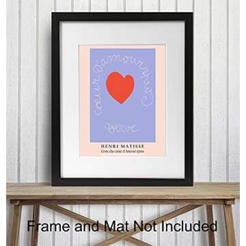 Minimalist Matisse Wall Art for Modern Aesthetic Decor